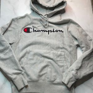 Champion VTG Reverse Weave Logo Hooded Sweatshirt